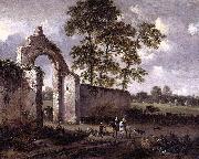 Jan Wijnants Landscape with a Ruined Archway Germany oil painting artist